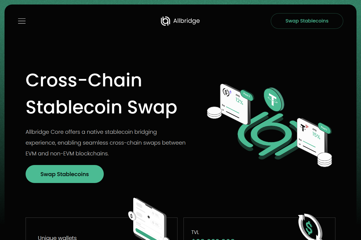 Allbridge - Cross-Chain Token Transfers & Swaps Screenshot