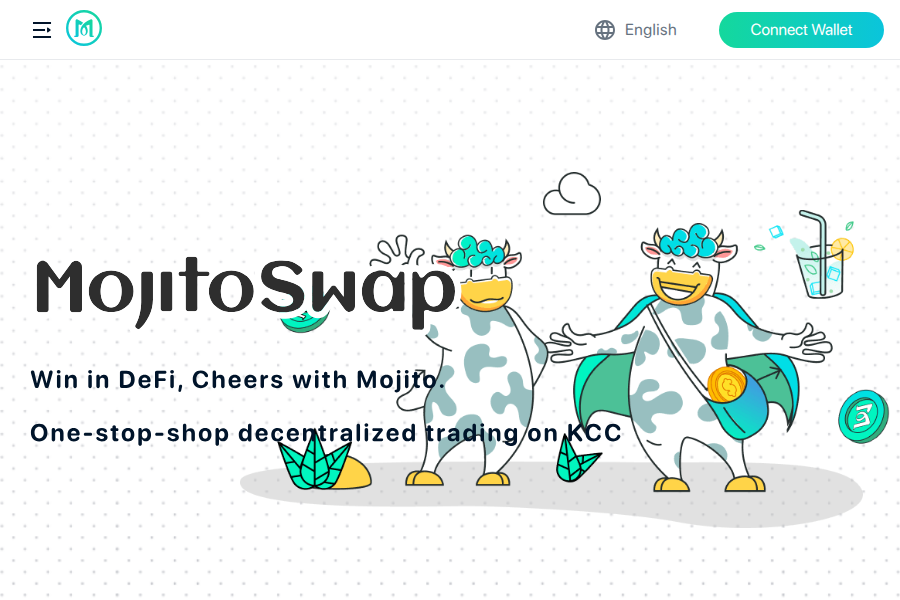 MojitoSwap - 仮想通貨取引と流動性マイニングのDEX スクリーンショット