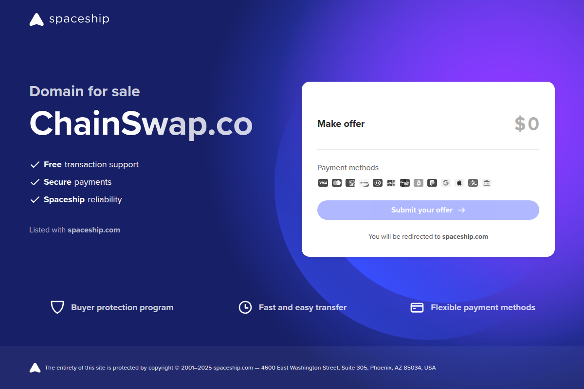 ChainSwap - Cross-Chain Asset Bridge & Swaps Screenshot