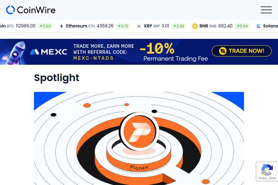 코인와이어 - 암호화폐 및 Web3 뉴스, 시세, 정보 플랫폼 스크린샷