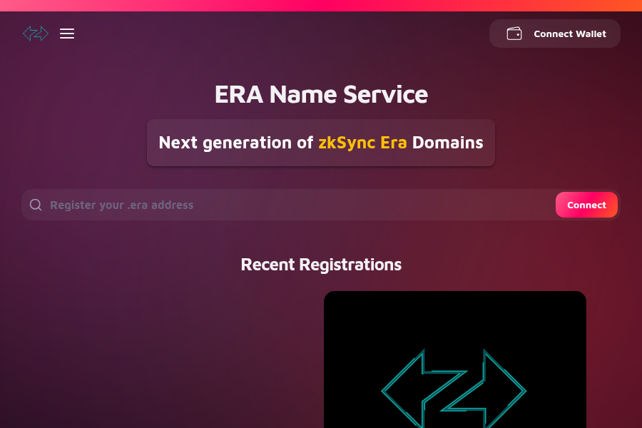 Era.name - Web3 Domain & Digital Identity Platform Screenshot