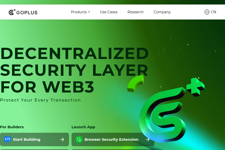 GoPlus Security - Web3 User Security Network Screenshot