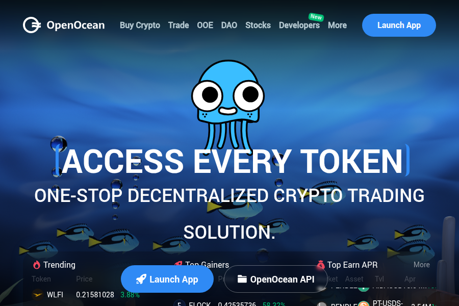 OpenOcean: マルチチェーンDEX/CEXアグリゲーター スクリーンショット