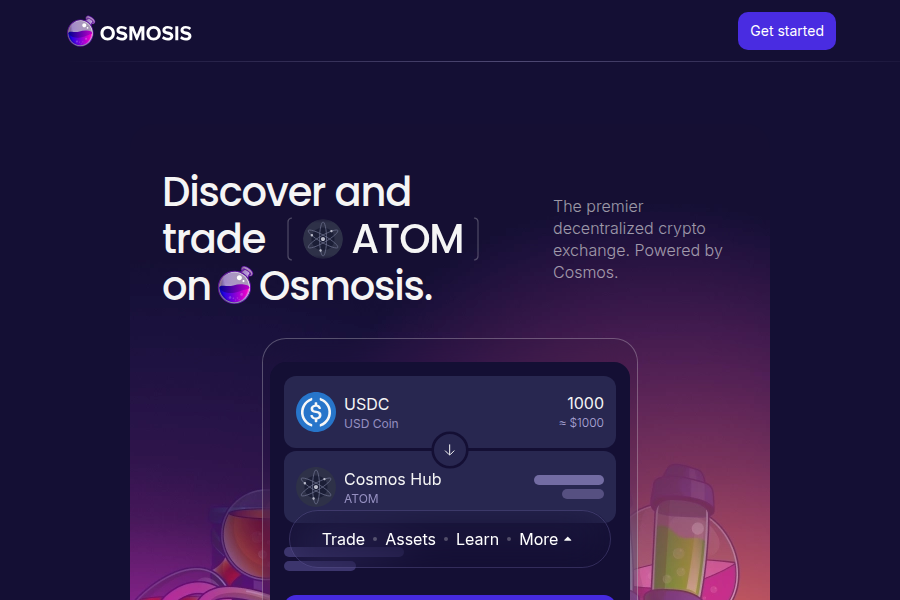 Osmosis | インターンチェーンDEXとDeFiハブ スクリーンショット