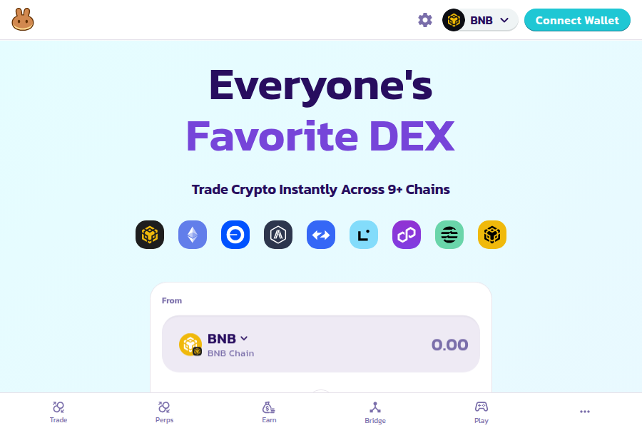 パンケーキスワップ - マルチチェーンDeFi取引プラットフォーム スクリーンショット