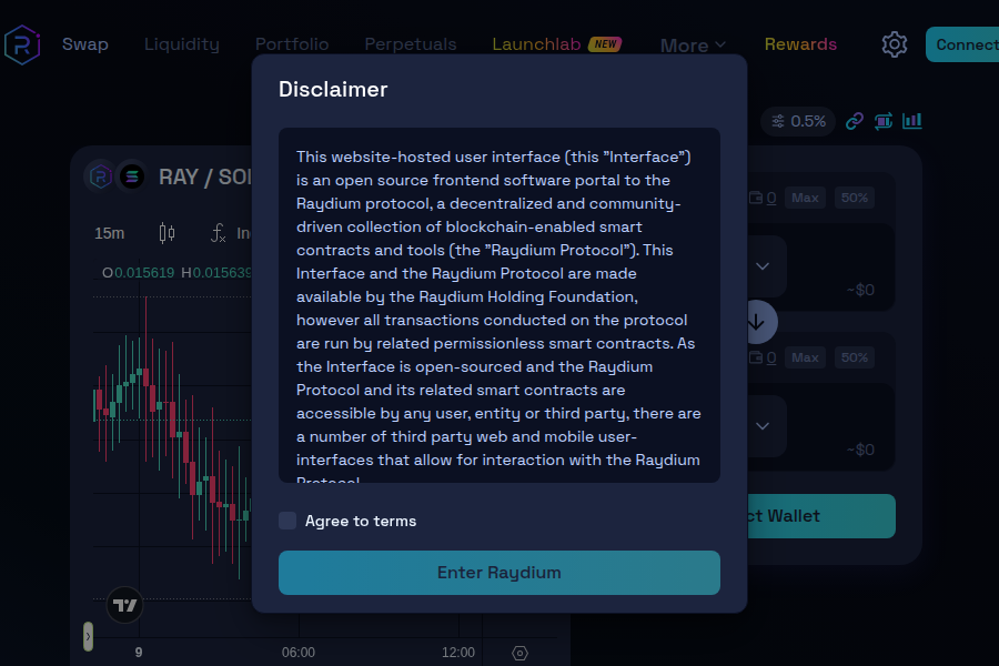 Raydium - Solanaブロックチェーンの主要DEXとAMMプラットフォーム スクリーンショット