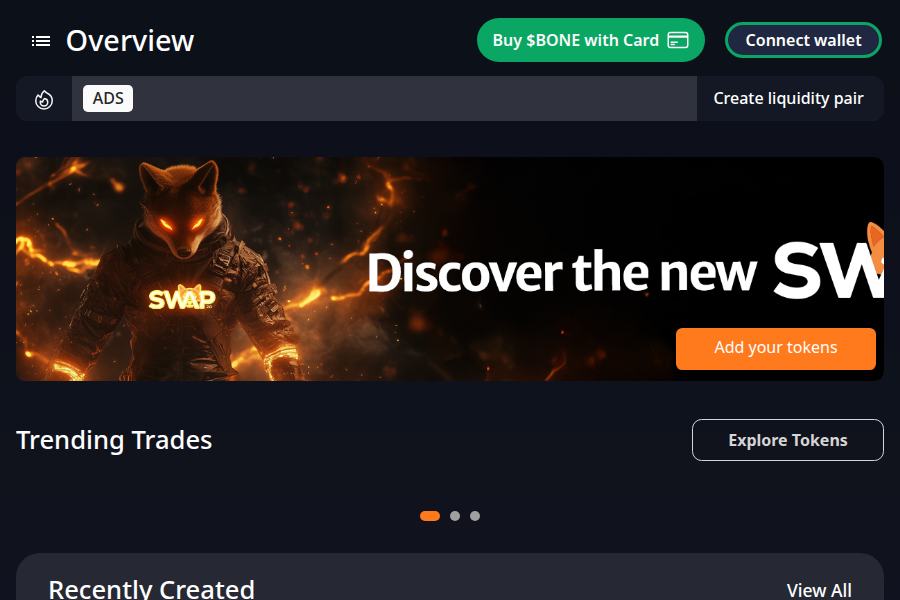 SHIBASWAP - SHIBエコシステムの公式DEXプラットフォーム スクリーンショット
