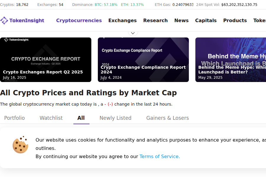 TokenInsight スクリーンショット