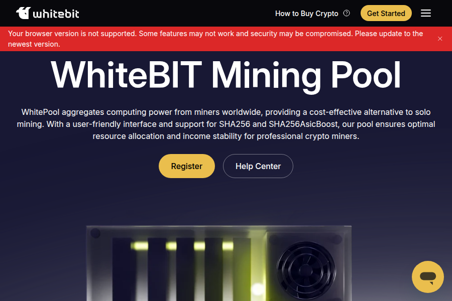 WhiteBIT矿池服务 - 加密货币挖矿与收益平台 截图