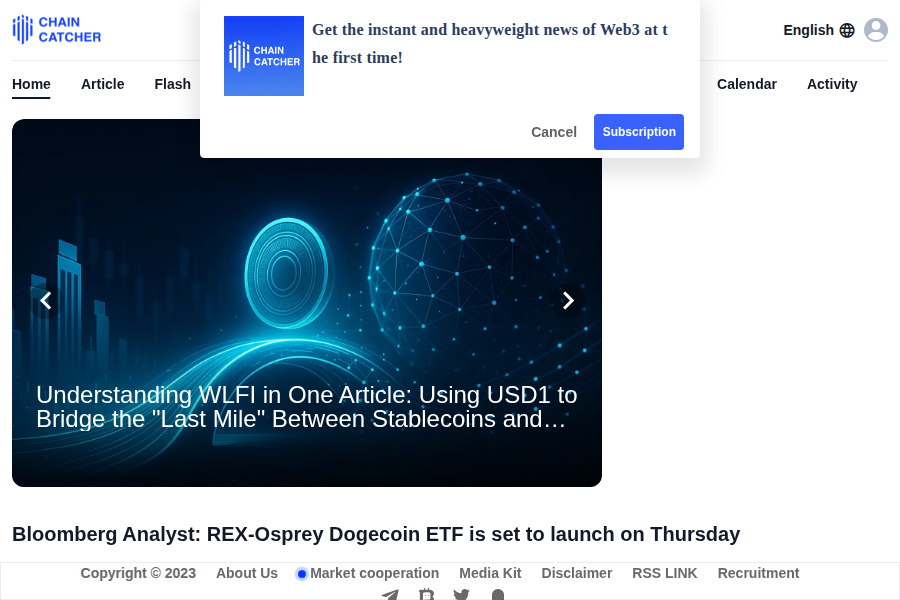 ChainCatcher - Web3 News, Blockchain & Crypto Insights Screenshot