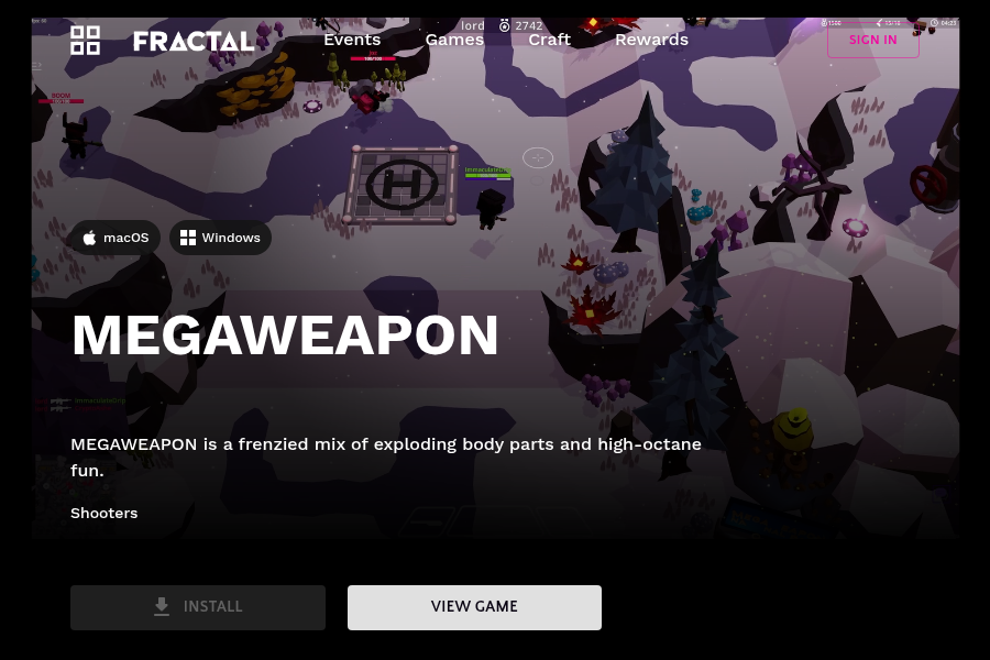 Fractal - Web3ゲーミングとNFTプラットフォーム スクリーンショット