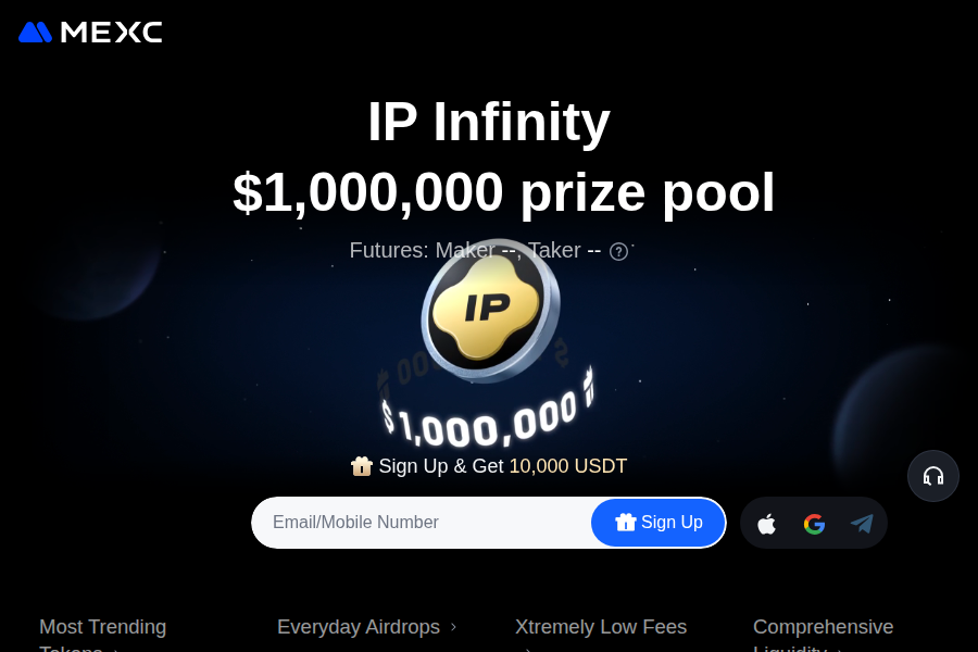 MEXC Global Screenshot