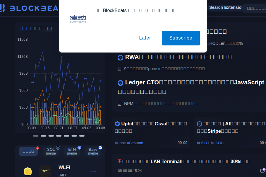 The Block Beats - Web3 News, Crypto, and Blockchain Insights Screenshot